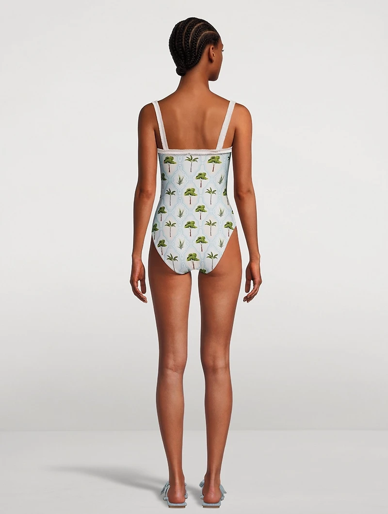 Limón One-Piece Swimsuit Plant Print