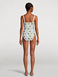 Limón One-Piece Swimsuit Plant Print