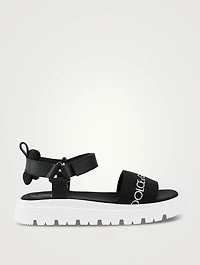 Big Kids Leather Velcro Sandals