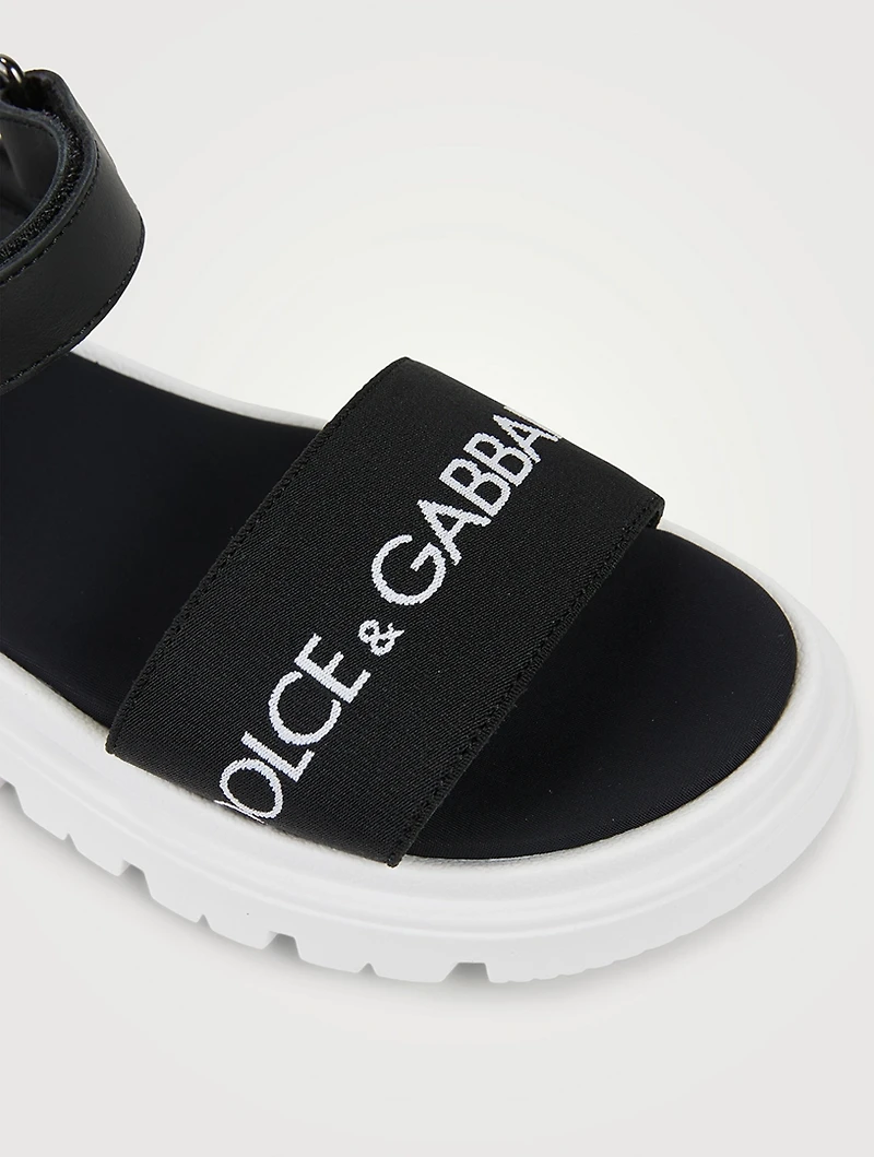 Big Kids Leather Velcro Sandals