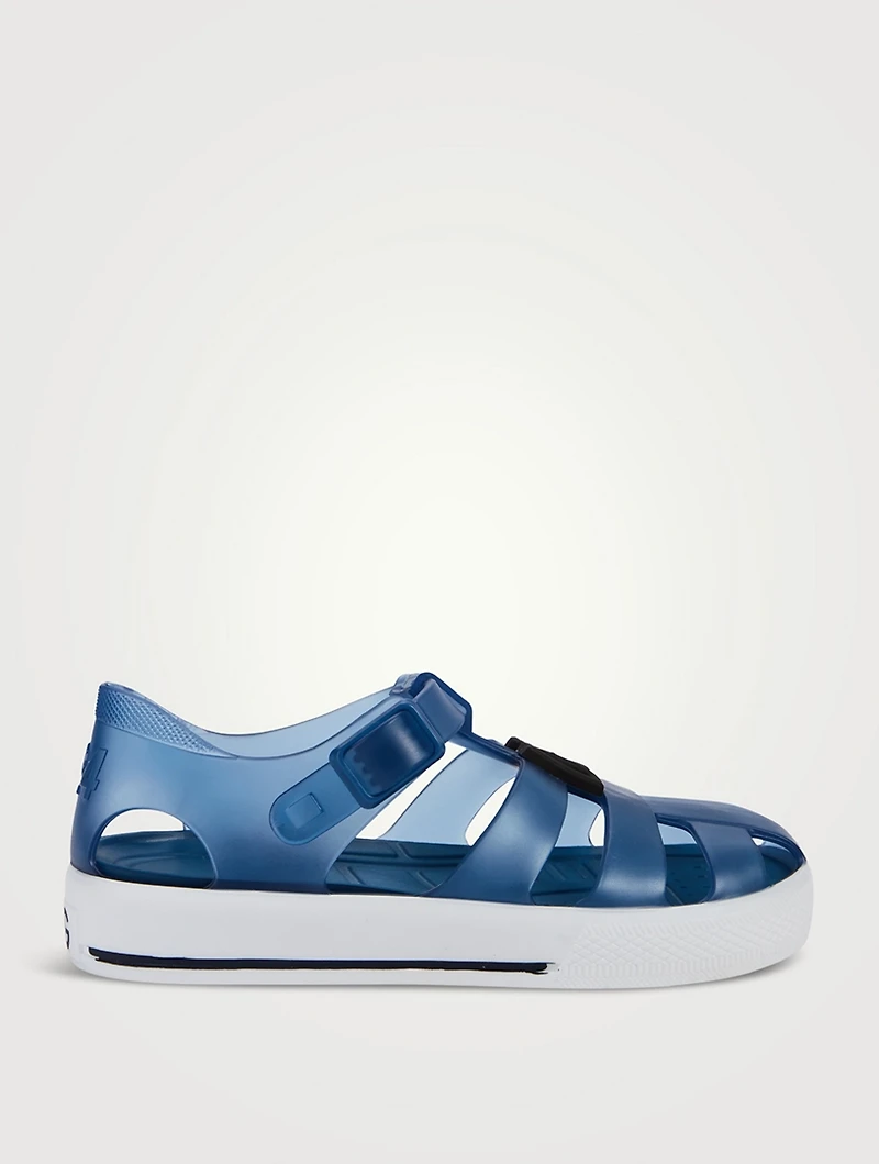 Rubber Sandals With Logo