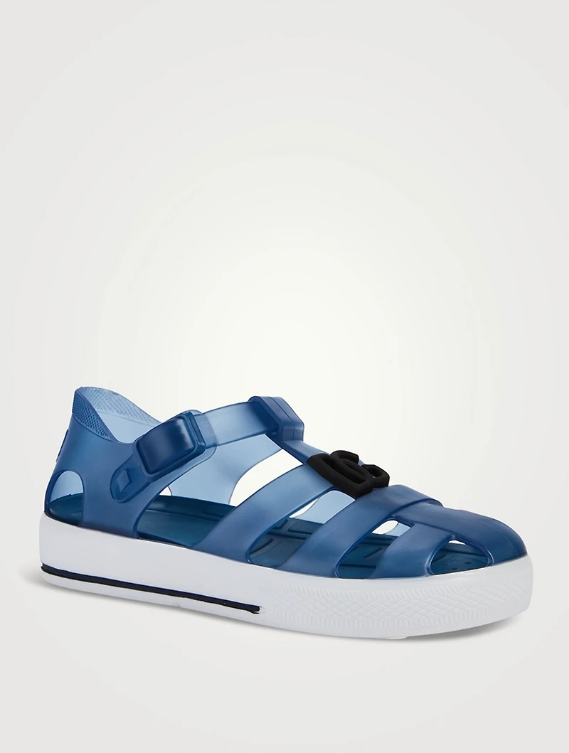 Rubber Sandals With Logo