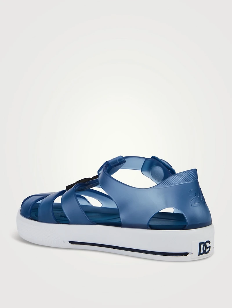 Rubber Sandals With Logo