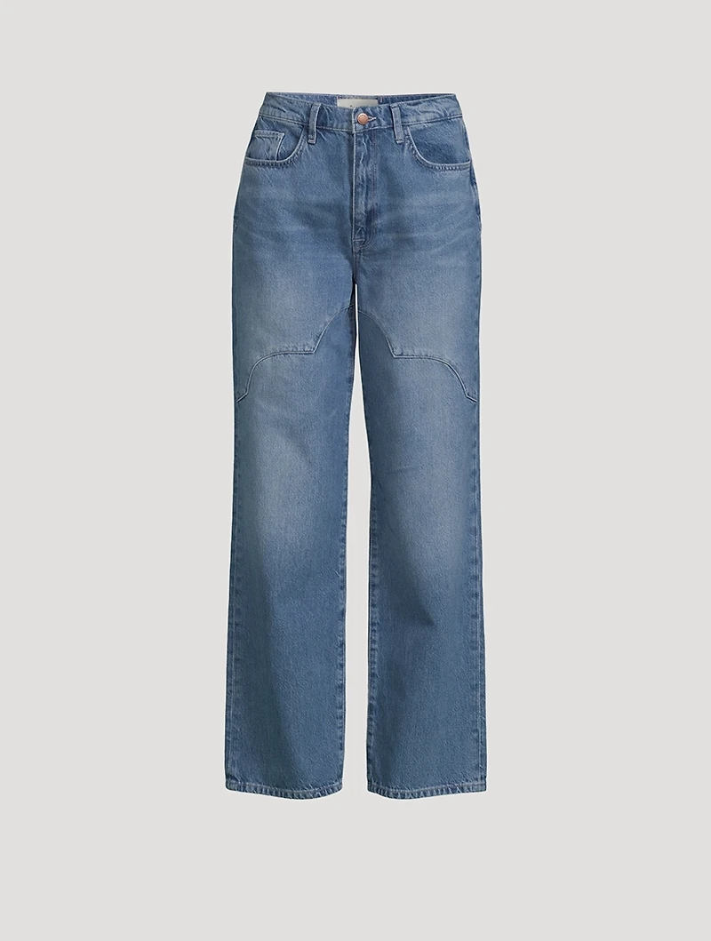 Ms. Ciela Cloud Stitch Wide-Leg Jeans