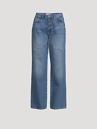 Ms. Ciela Cloud Stitch Wide-Leg Jeans