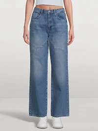 Ms. Ciela Cloud Stitch Wide-Leg Jeans