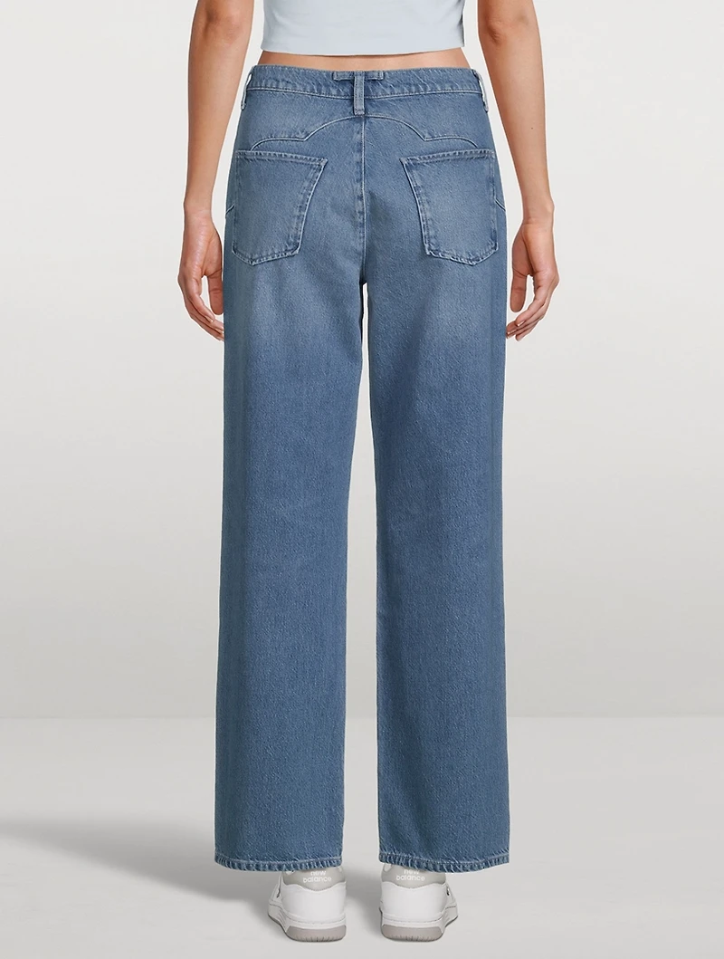 Ms. Ciela Cloud Stitch Wide-Leg Jeans