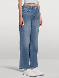 Ms. Ciela Cloud Stitch Wide-Leg Jeans