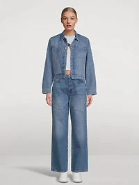 Ms. Ciela Cloud Stitch Wide-Leg Jeans