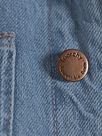 Ms. Ciela Cloud Stitch Denim Trucker Jacket