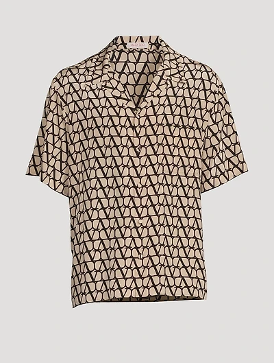 Silk Shirt Toile Iconographe Print