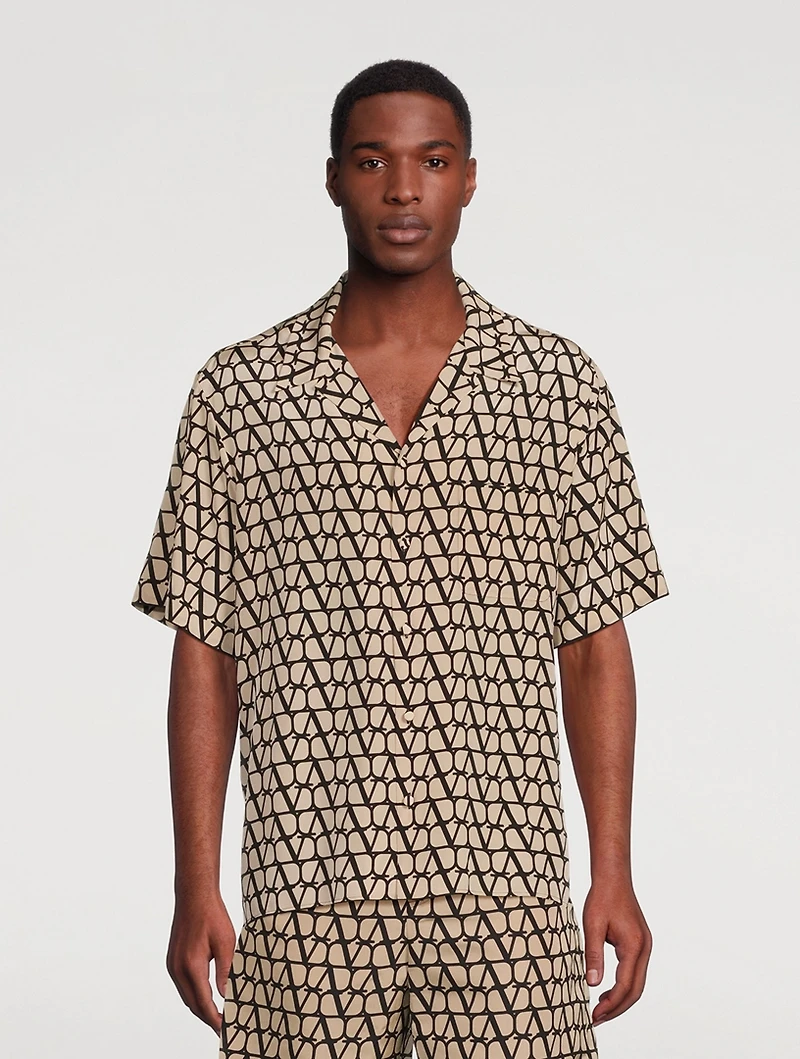 Silk Shirt Toile Iconographe Print