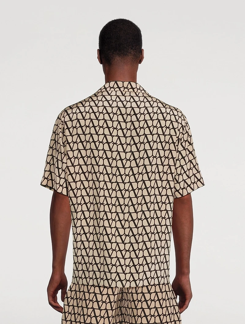 Silk Shirt Toile Iconographe Print