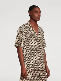 Silk Shirt Toile Iconographe Print