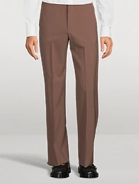 Wool Straight-Leg Pants