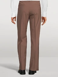 Wool Straight-Leg Pants