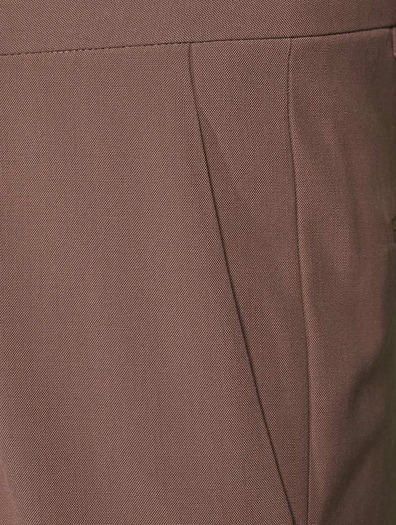 Wool Straight-Leg Pants
