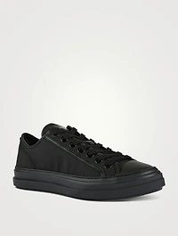 Totaloop Nylon And Leather Low-Top Sneakers