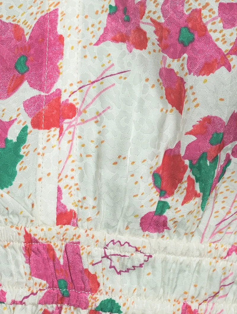 Edon Peplum Top Floral Print
