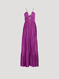 Wasta V-Neck Long Dress