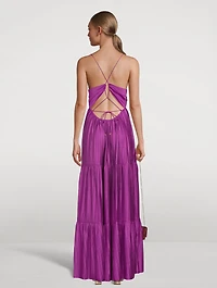 Wasta V-Neck Long Dress