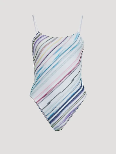 One-Piece Swimsuit Stripe