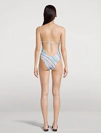 One-Piece Swimsuit Stripe