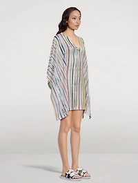 Short Kaftan Stripe Print