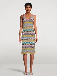 Midi Cover-Up Dress Chevron