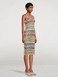 Midi Cover-Up Dress Chevron