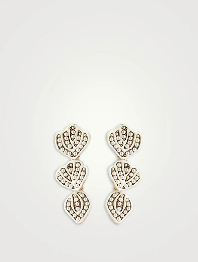 Medium Broken Flower Earrings