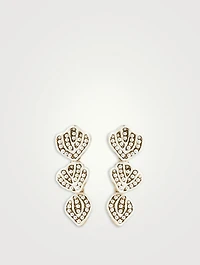Medium Broken Flower Earrings