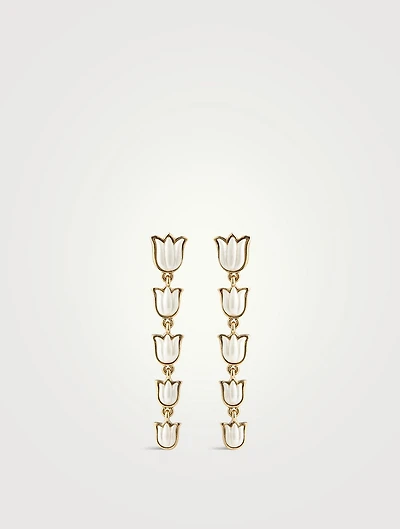 Tulip Pearl Earrings