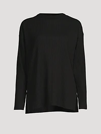 Ribbed Long-Sleeve Top