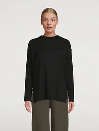 Ribbed Long-Sleeve Top