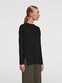 Ribbed Long-Sleeve Top