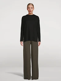 Ribbed Long-Sleeve Top