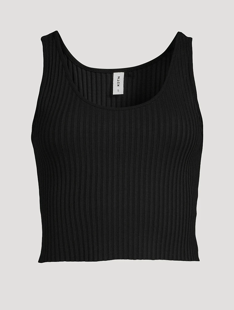 Ribbed Crop Tank Top
