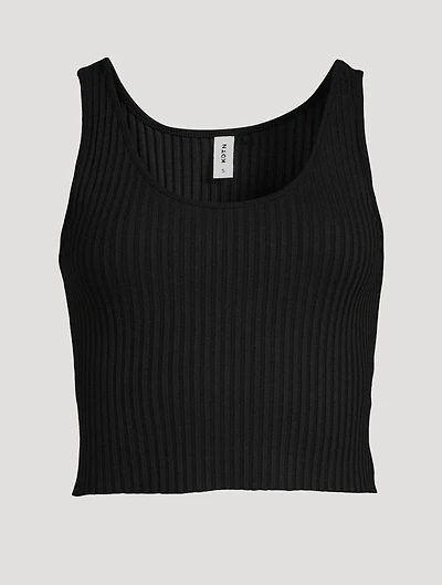 Ribbed Crop Tank Top