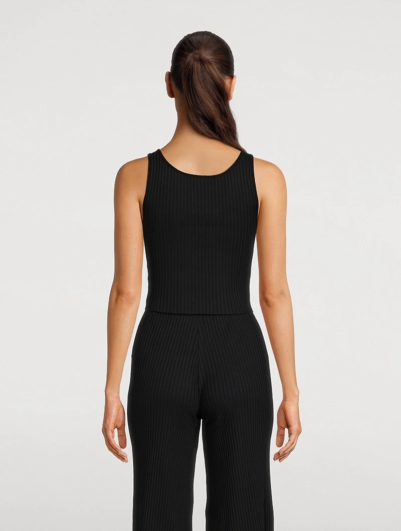 Ribbed Crop Tank Top