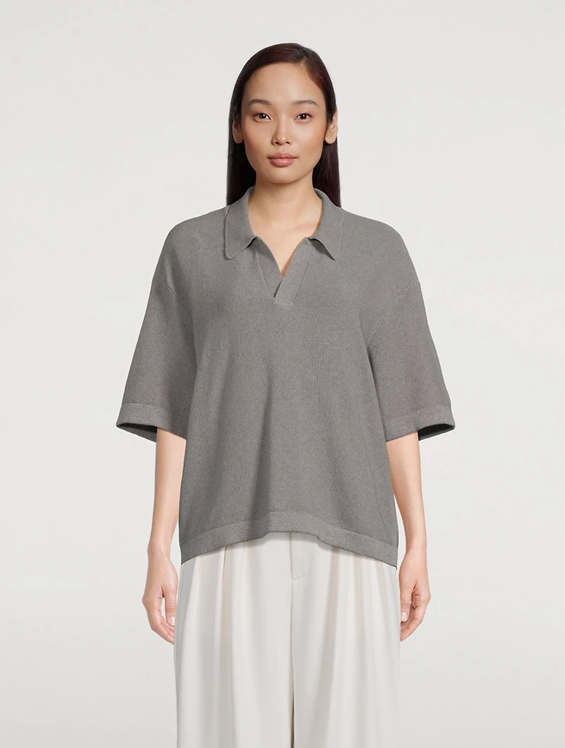 Unisex Mesh Polo Shirt