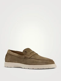 Suede Penny Loafers