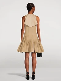 Cotton Gabardine Mini Dress