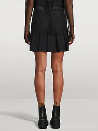 Suiting Mix Pleated Shorts