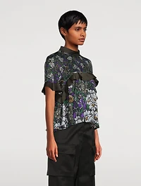Ruffled Blouse Floral Print