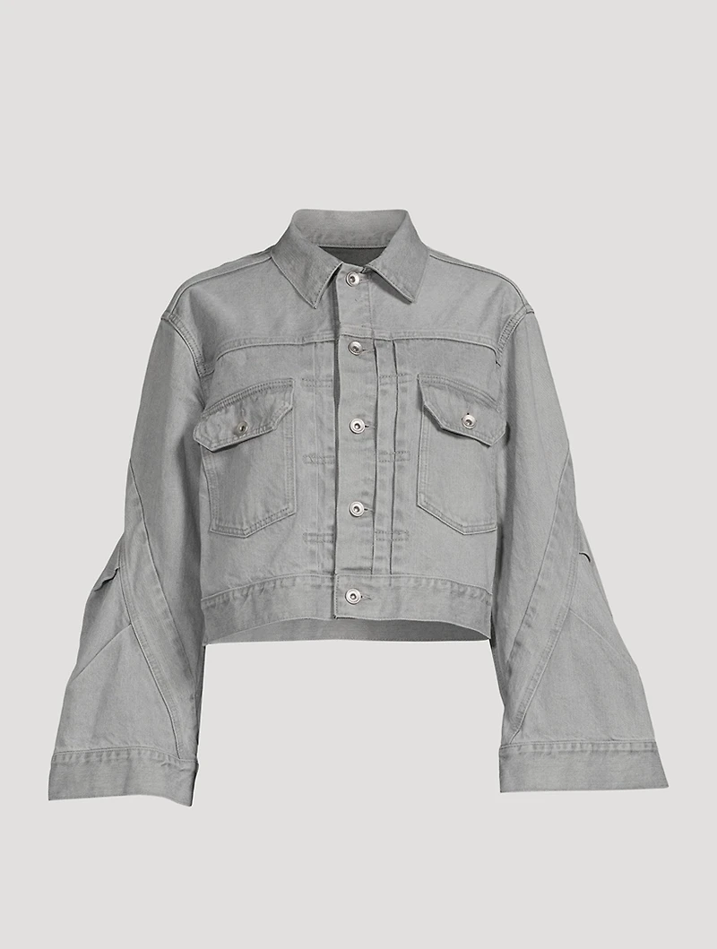 Bell-Sleeve Denim Jacket