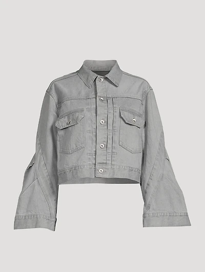 Bell-Sleeve Denim Jacket