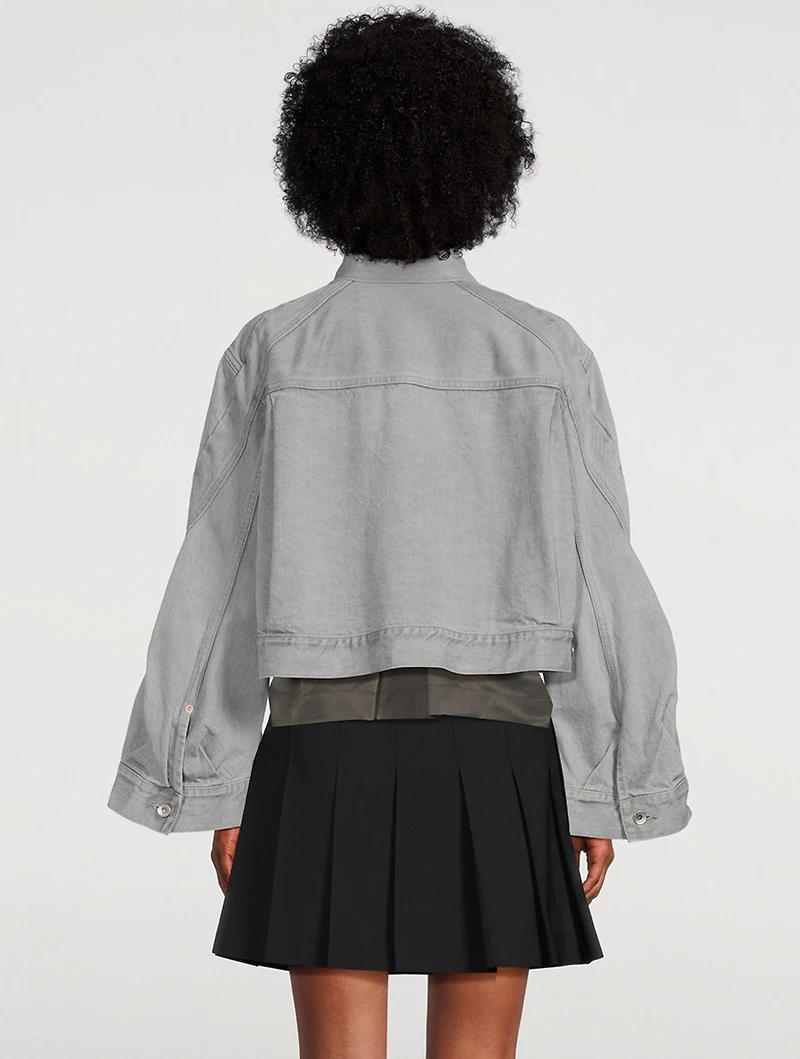 Bell-Sleeve Denim Jacket