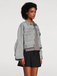 Bell-Sleeve Denim Jacket