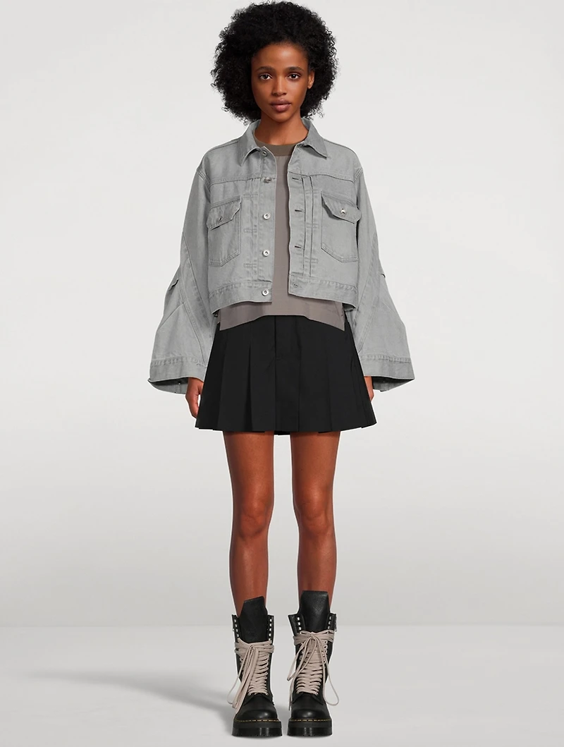 Bell-Sleeve Denim Jacket